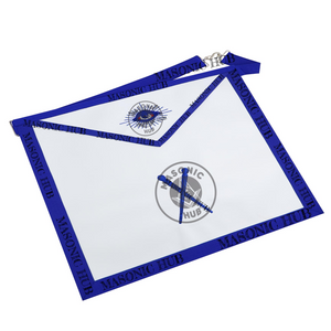 Masonic Master of Ceremonies All-Seeing Eye Lambskin Apron – Texas Regulation Blue Lodge Officer Masonic Hub