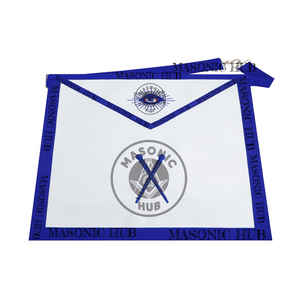 Masonic Master of Ceremonies All-Seeing Eye Lambskin Apron – Texas Regulation Blue Lodge Officer Masonic Hub