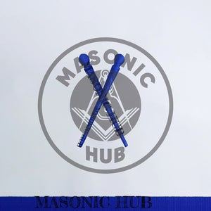 Masonic Master of Ceremonies All-Seeing Eye Lambskin Apron – Texas Regulation Blue Lodge Officer Masonic Hub