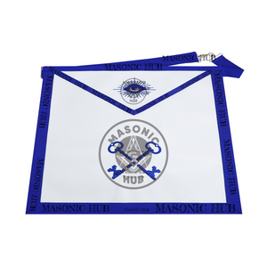 Masonic Treasurer all seeing eye Apron Texas Regulation Blue Lodge Officer Masonic Hub