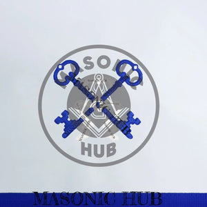 Masonic Treasurer all seeing eye Apron Texas Regulation Blue Lodge Officer Masonic Hub