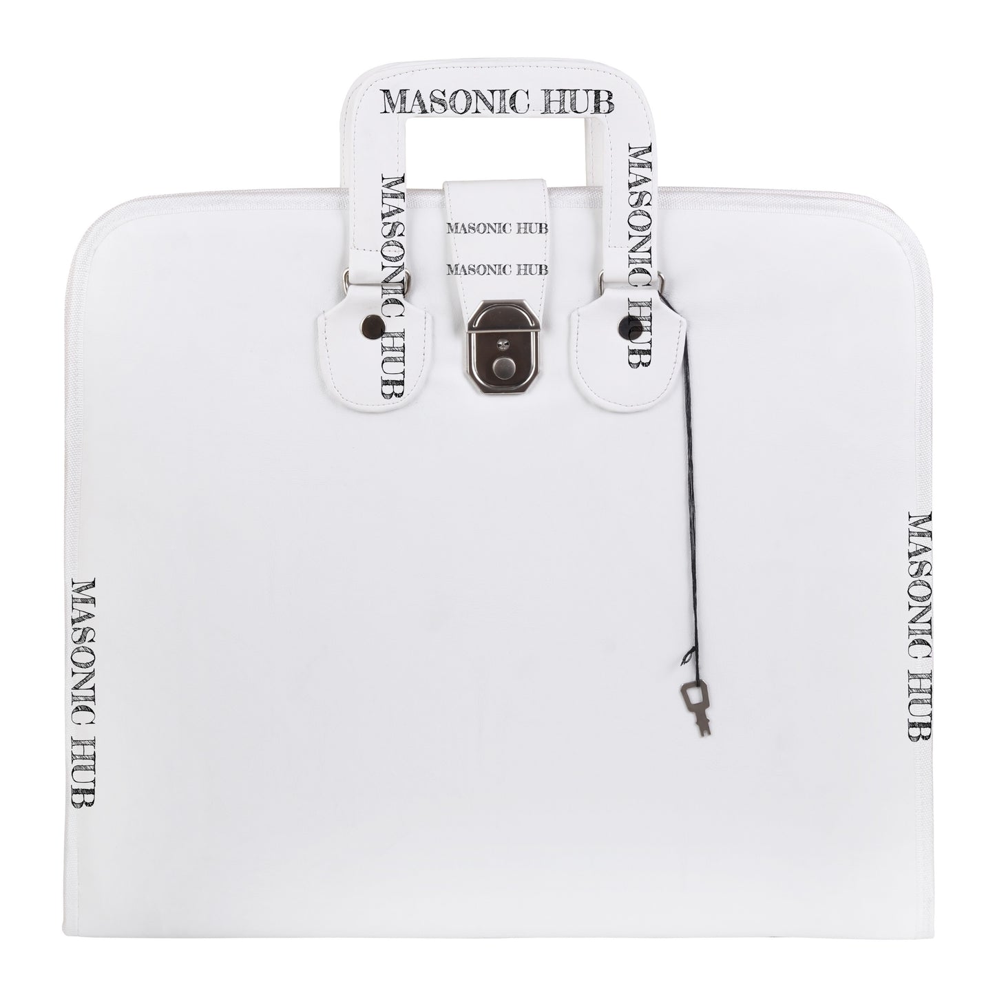 Masonic Regalia White Faux Leather Masonic Apron Soft Case with Handle