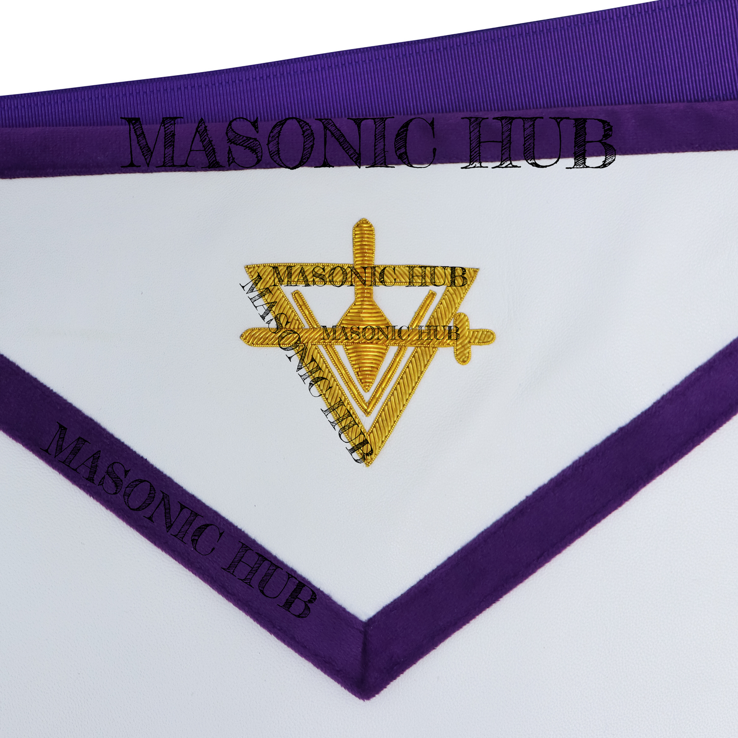 Masonic Past Thrice Illustrious Master (PTIM) Lambskin Apron – Texas Regulation