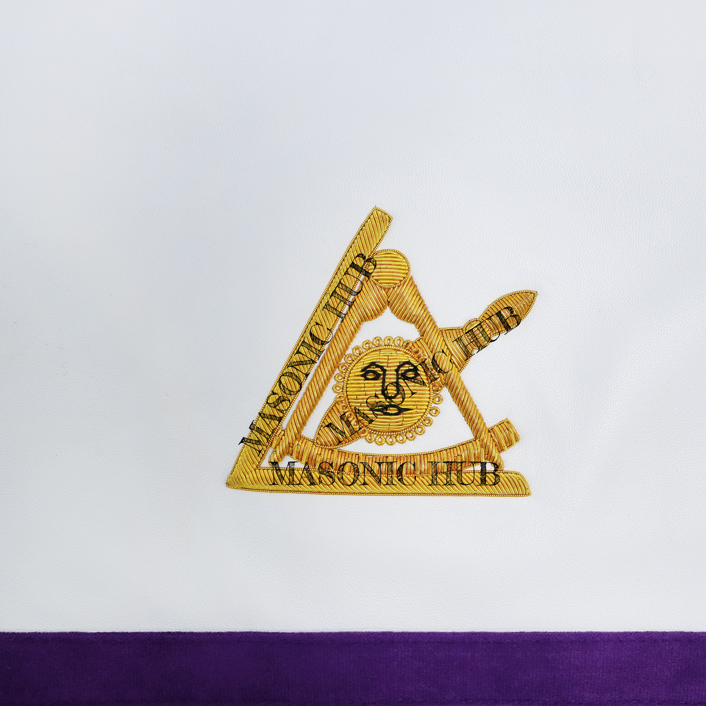 Masonic Past Thrice Illustrious Master (PTIM) Lambskin Apron – Texas Regulation