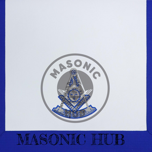 Masonic Past Master Apron – Embroidered with Metallic Silver Threads & Fringe Masonic Hub