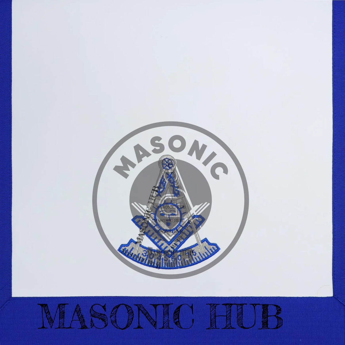 Masonic Past Master Apron – Embroidered with Metallic Silver Threads & Fringe Masonic Hub
