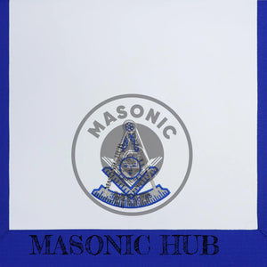 Masonic Past Master Apron – Embroidered with Metallic Silver Threads & Fringe Masonic Hub