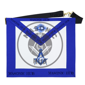 Masonic Regalia Aprons Master Mason Apron Blue Lodge With Embroidery 14"x16" Masonic Hub
