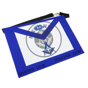 Masonic Regalia Aprons Master Mason Apron Blue Lodge With Embroidery 14"x16" Masonic Hub