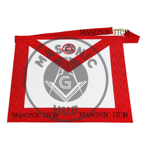 Masonic Royal Arch Synthetic Leather Apron Machine Embroidered Freemason Regalia Masonic Hub