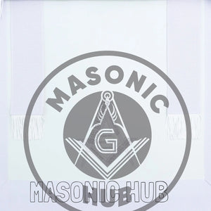 Master Mason Masonic Apron – All White Fringe Machine Embroidery All-Seeing Eye Masonic Hub