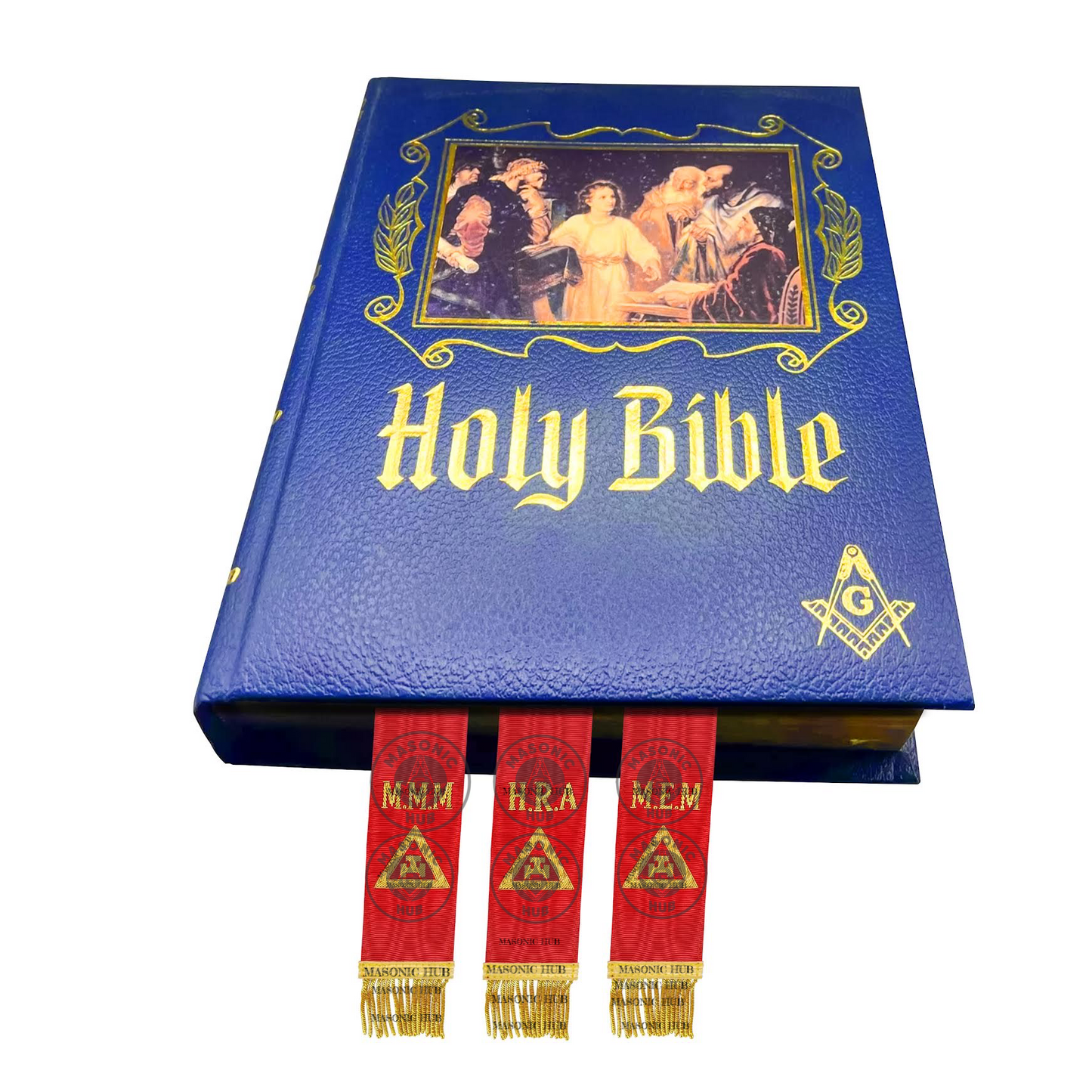 Freemason Bible Ribbon Markers – Royal Arch MMM RAM MEM Degrees Masonic Regalia