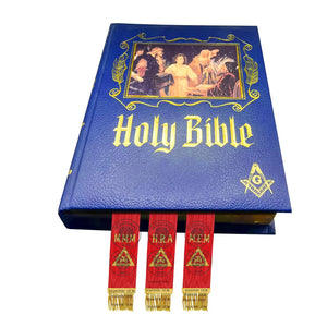 Freemason Bible Ribbon Markers – Royal Arch MMM RAM MEM Degrees Masonic Regalia Masonic Hub