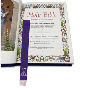 Royal & Select Masters Bible Marker – Hand Embroidered Select Master Degree Masonic Hub