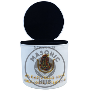 Custom Deluxe Daughters of Isis Fez Case – Personalized Name & Court Embroidery Masonic Hub