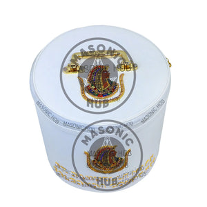 Custom Deluxe Daughters of Isis Fez Case – Personalized Name & Court Embroidery Masonic Hub