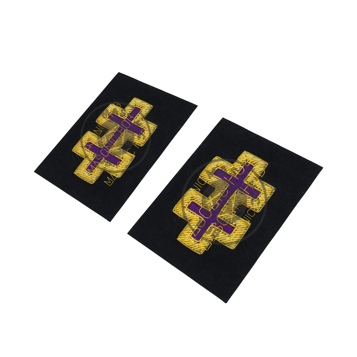 Officer of Encampment KT Frock Coat Sleeve Patch Bullion Embroidery Masonic Hub