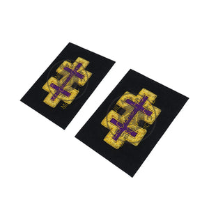 Officer of Encampment KT Frock Coat Sleeve Patch Bullion Embroidery Masonic Hub