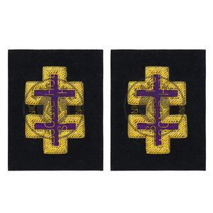 Officer of Encampment KT Frock Coat Sleeve Patch Bullion Embroidery Masonic Hub