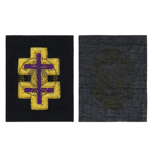 Officer of Encampment KT Frock Coat Sleeve Patch Bullion Embroidery Masonic Hub