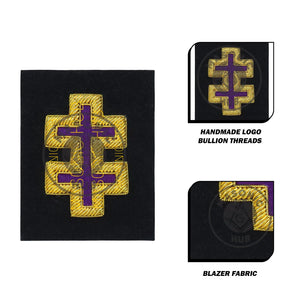 Officer of Encampment KT Frock Coat Sleeve Patch Bullion Embroidery Masonic Hub