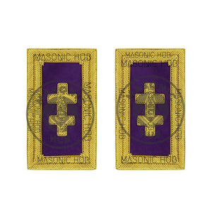Officer of the Grand Encampment Shoulder Boards – Knights Templar Regalia Masonic Hub