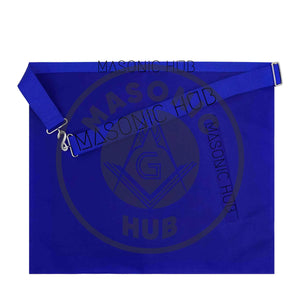 Masonic Blue Lodge Handmade Senior Warden Lambskin Apron with Chain Collar+Jewel Masonic Hub
