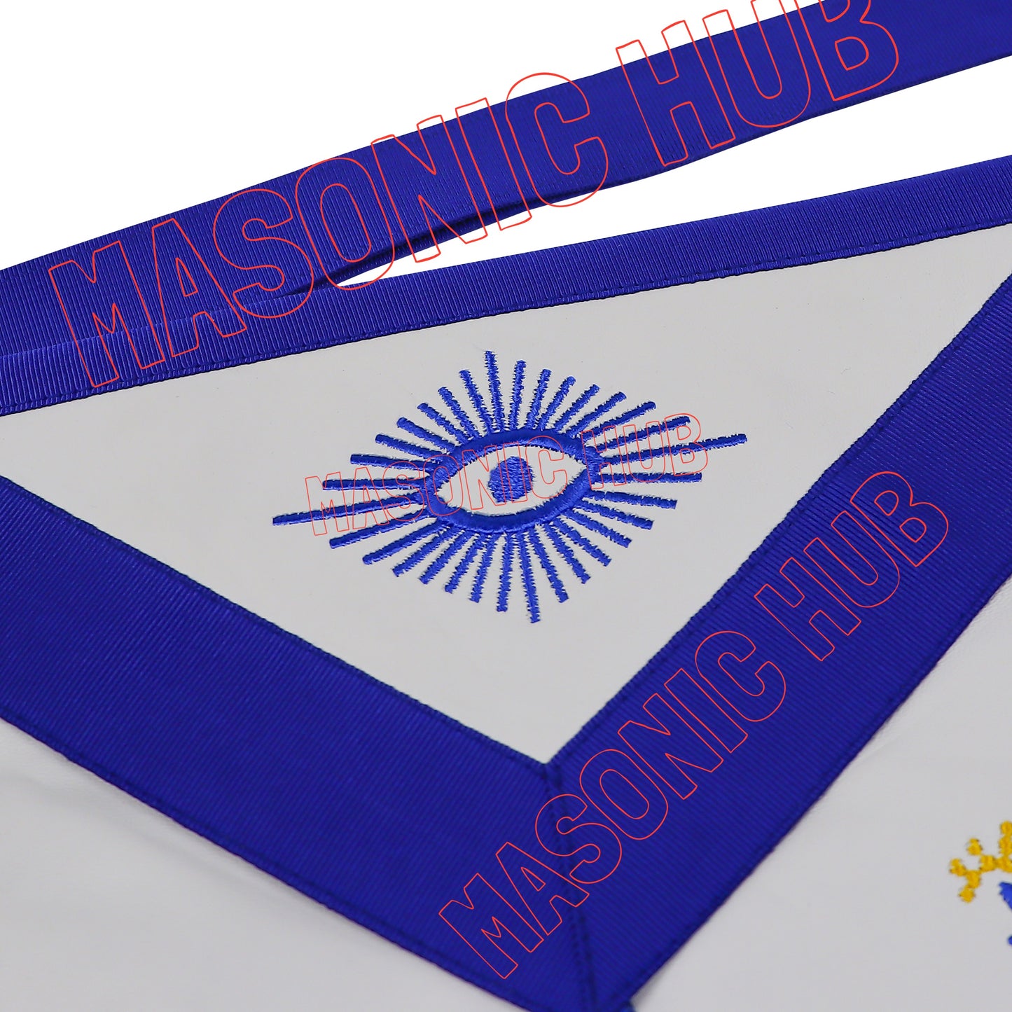 Masonic Regalia Blue Lodge Worshipful Master Apron & Chain Collar with Jewel