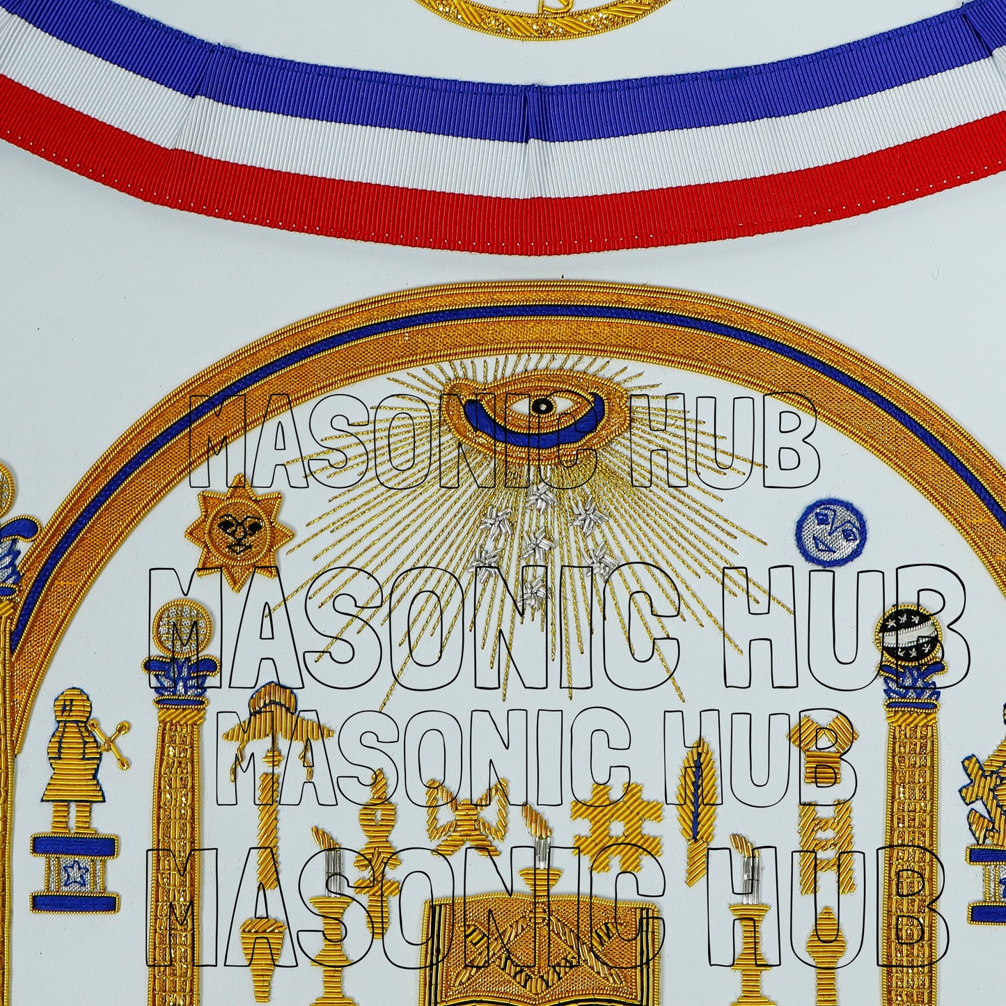 Masonic Legacy of Bro George Washington Masonic Apron Handcrafted for Freemason