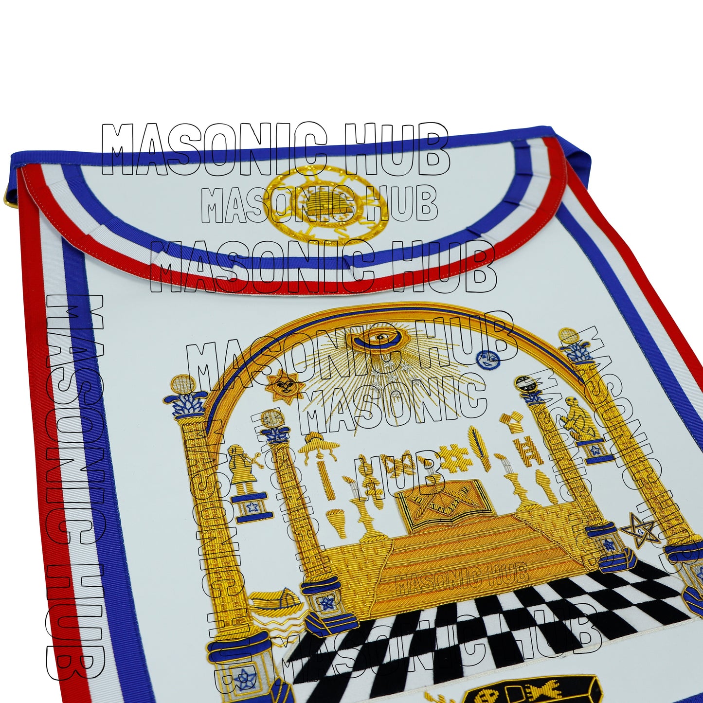 Masonic Legacy of Bro George Washington Masonic Apron Handcrafted for Freemason