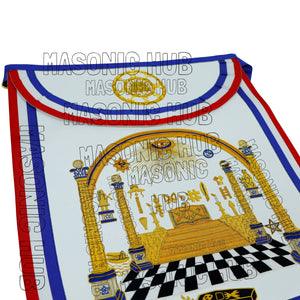 Masonic Legacy of Bro George Washington Masonic Apron Handcrafted for Freemason Masonic Hub
