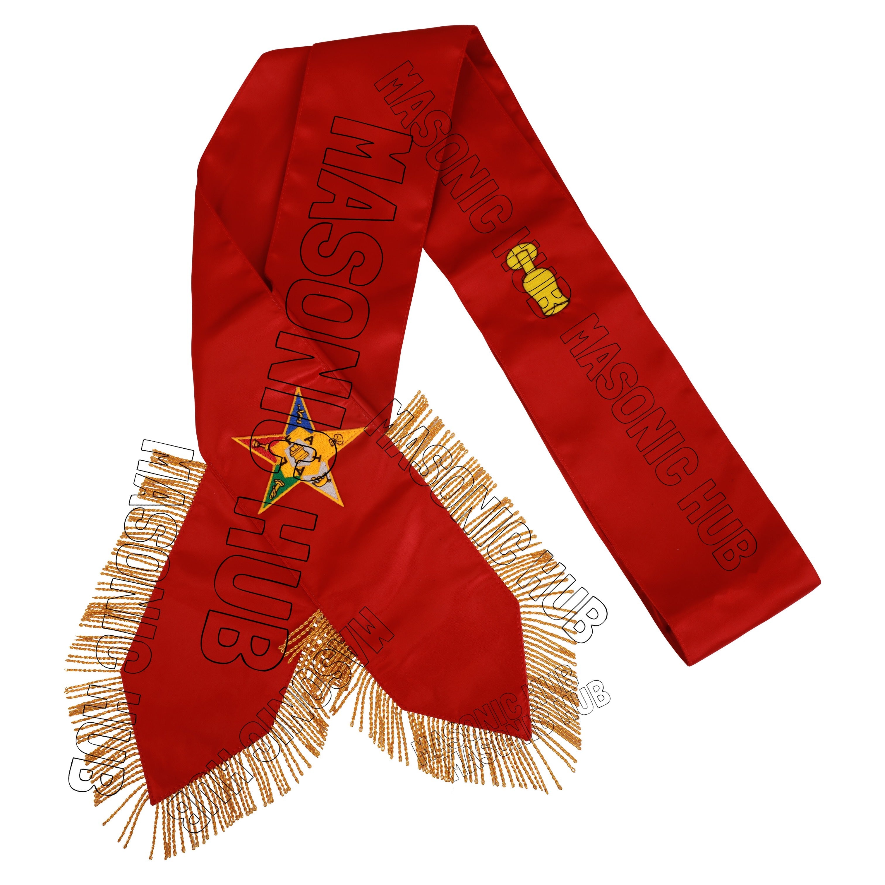 Handcrafted Masonic Order of Eastern Star (OES) Complete Sash Set – Set of 5 Masonic Hub
