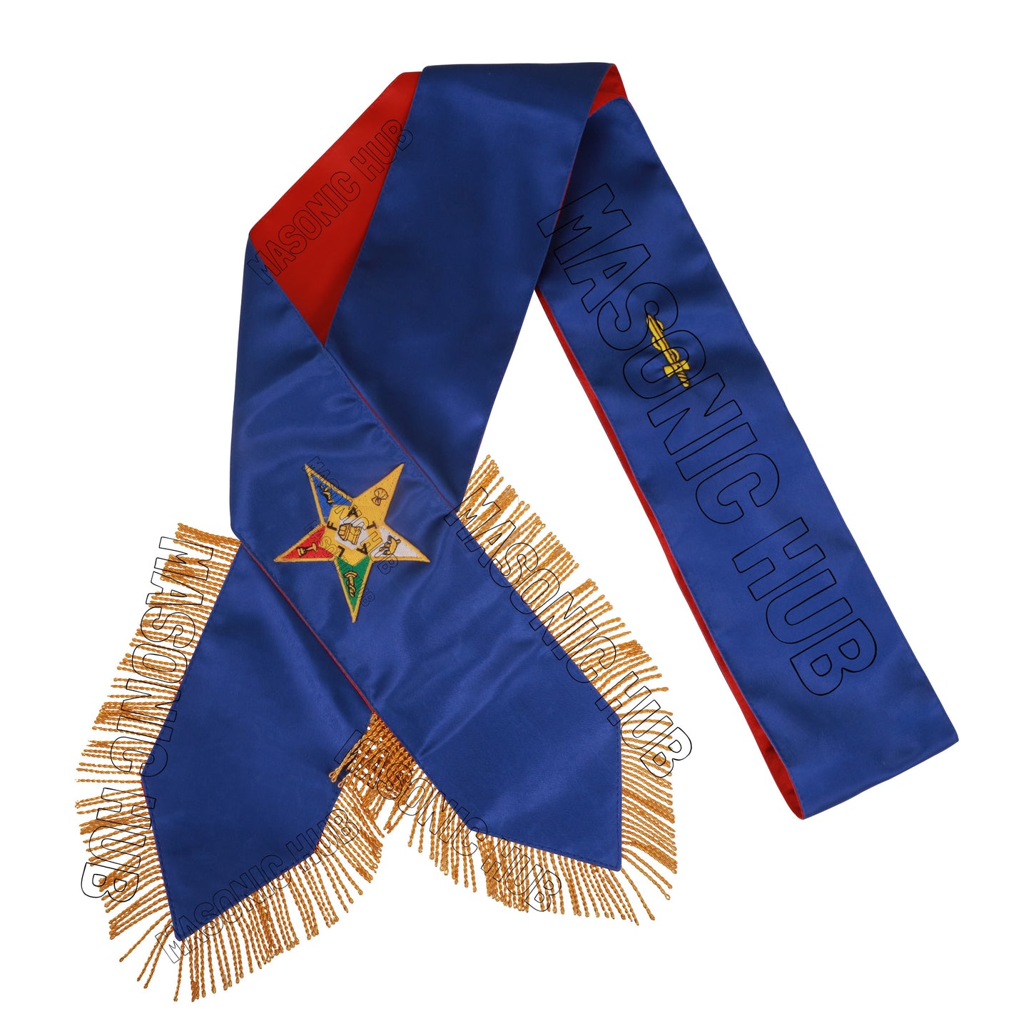 Handcrafted Masonic Order of Eastern Star (OES) Complete Sash Set – Set of 5