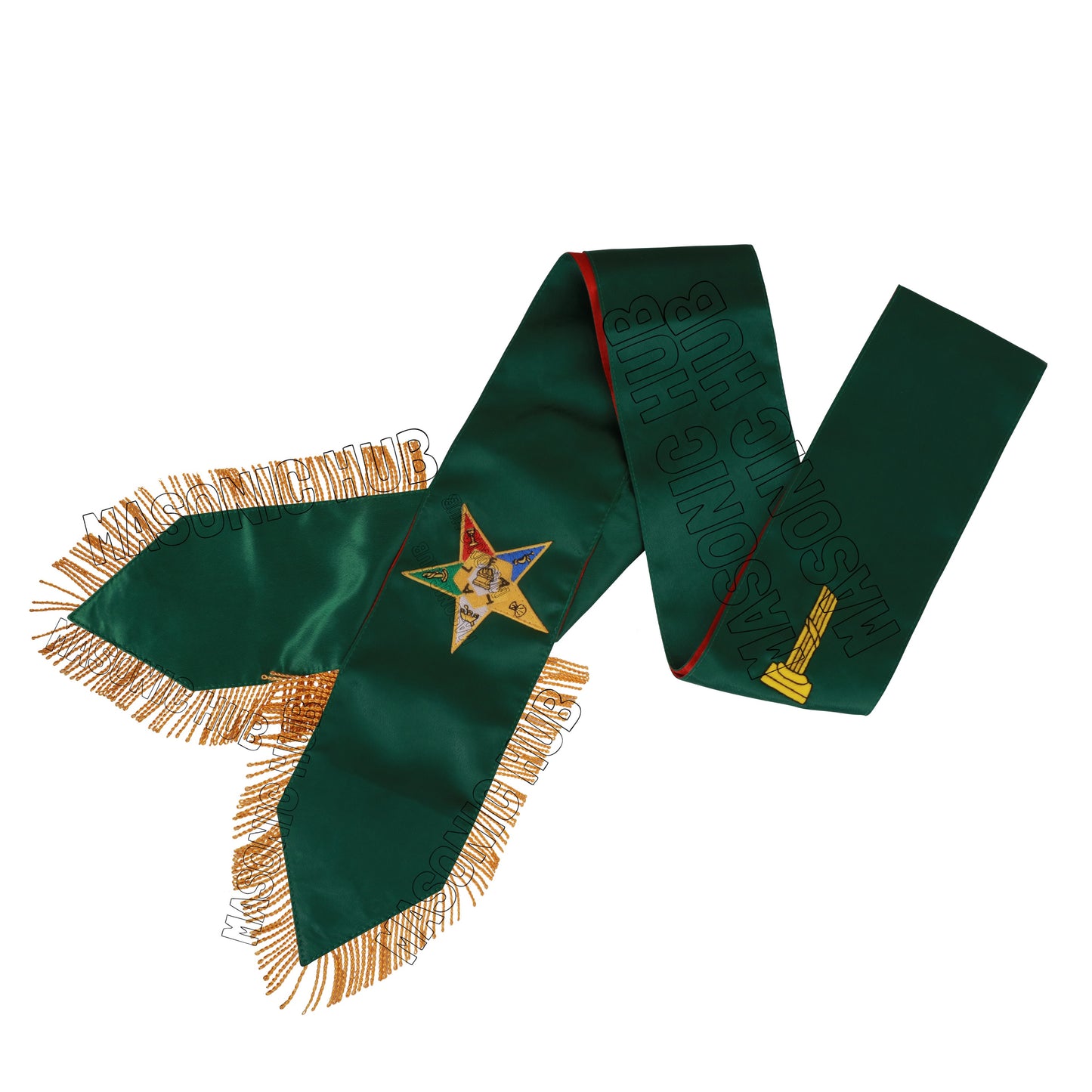 Handcrafted Masonic Order of Eastern Star (OES) Complete Sash Set – Set of 5