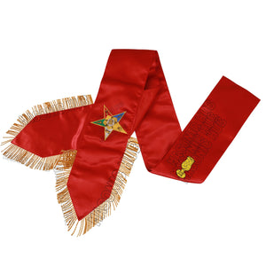 Handcrafted Masonic Order of Eastern Star (OES) Complete Sash Set – Set of 5 Masonic Hub