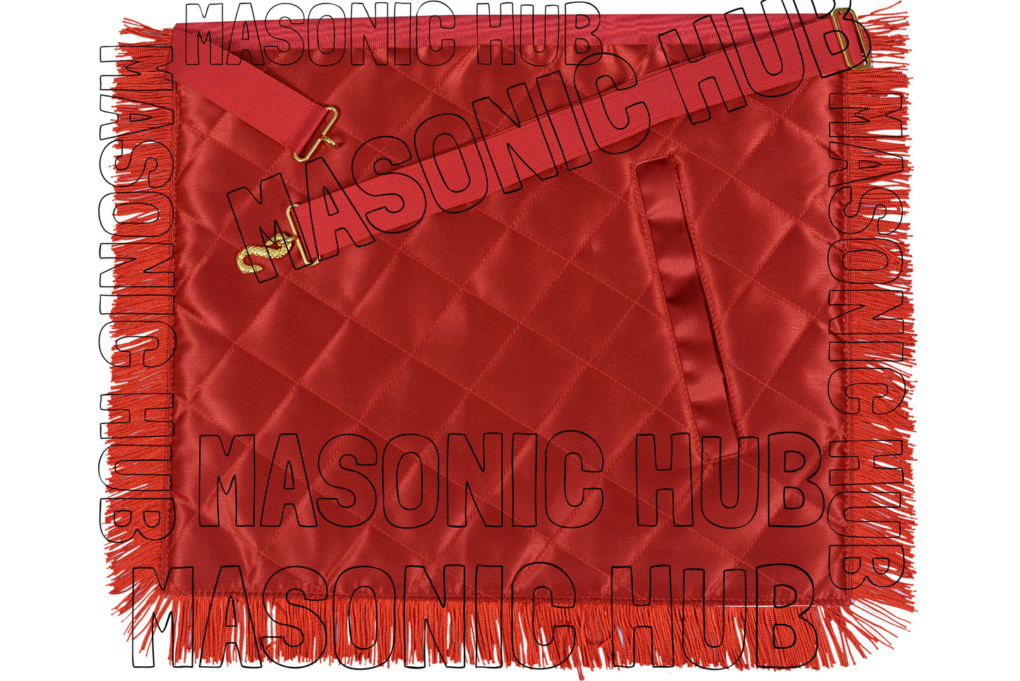 Handcrafted Masonic DeMolay Apron – 100% Lambskin Freemason Regalia with Past Master Emblem Flap