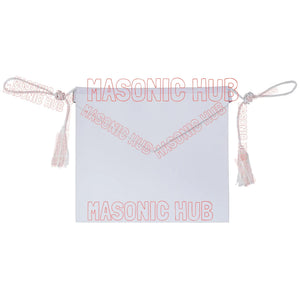 Masonic Hub Candidate / Entered Apprentice Faux Leather Apron with White Tassels Masonic Hub