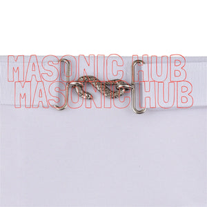 Masonic Hub Candidate / Entered Apprentice Faux Leather Apron with White Tassels Masonic Hub