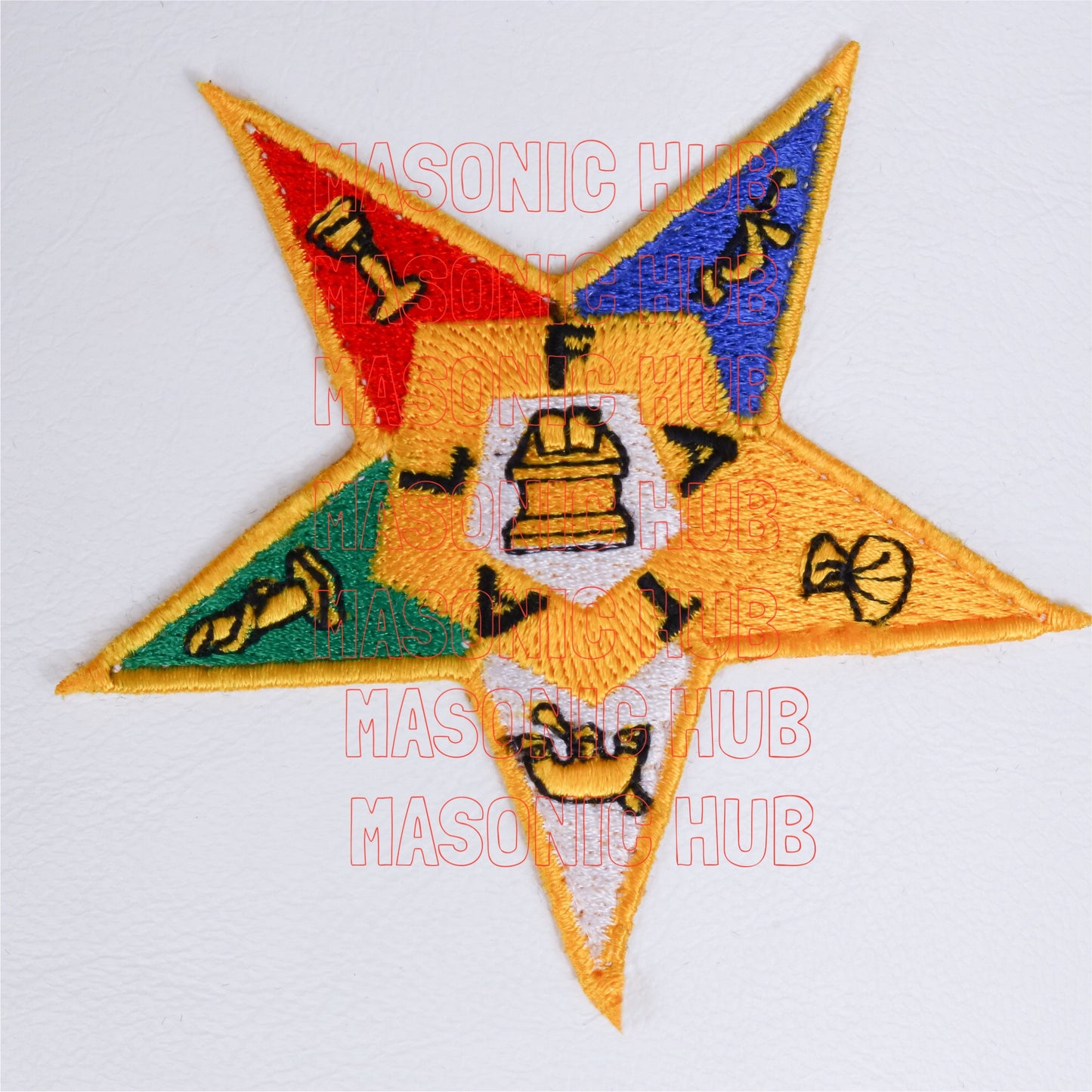 NEW ORDER OF EASTERN STAR FEZ CAP CASE – WHITE WITH EMBLEM