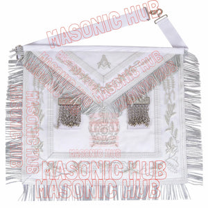 Handcrafted Masonic DeMolay & Master Mason Apron – 100% Lambskin Masonic Hub
