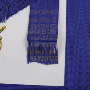 Masonic Illinois DeMolay Apron – Handcrafted Excellence in 100% Lambskin Masonic Hub