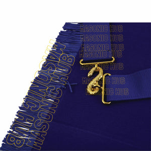 Masonic Illinois DeMolay Apron – Handcrafted Excellence in 100% Lambskin Masonic Hub