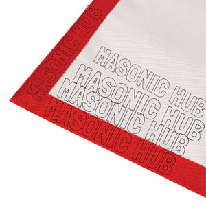 Exquisite Masonic Holy Royal Arch Apron – White Cotton Duck Cloth Masonic Hub