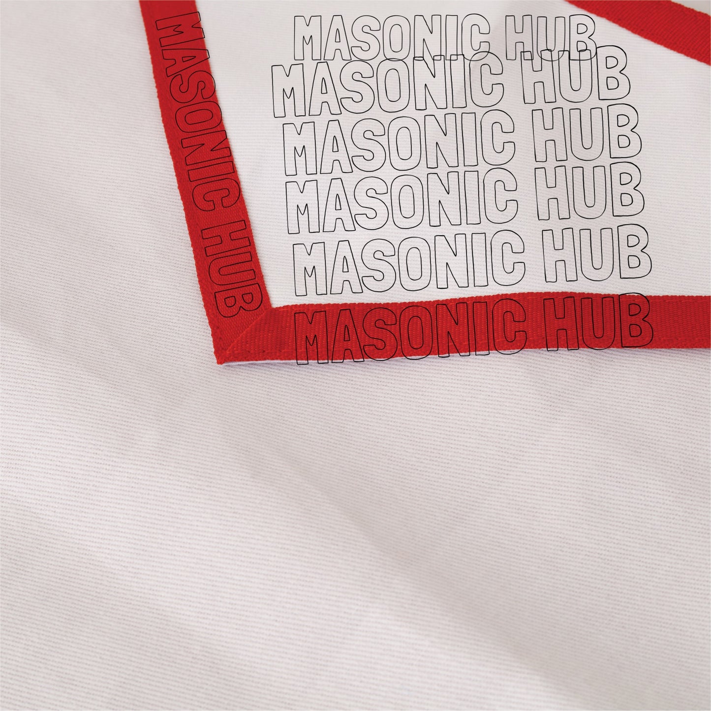 Exquisite Masonic Holy Royal Arch Apron – White Cotton Duck Cloth