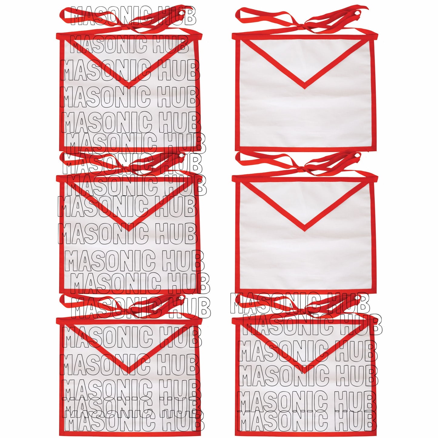 Exquisite Masonic Holy Royal Arch Apron – White Cotton Duck Cloth