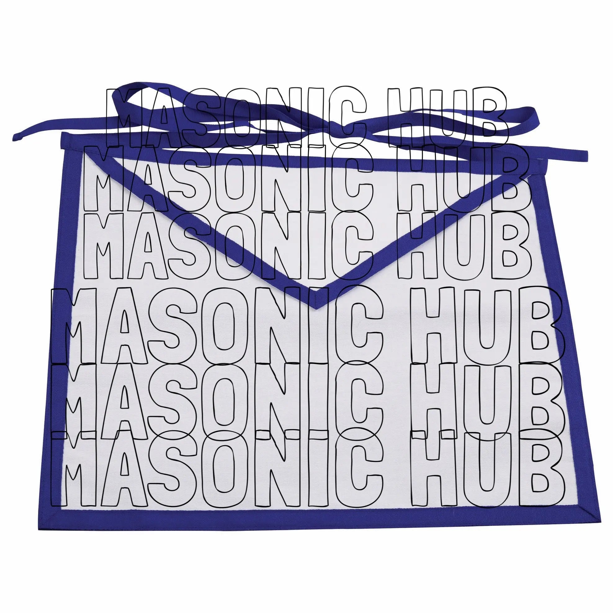 Sacred Craftsmanship: Masonic Blue Lodge White Cotton Apron Masonic Hub