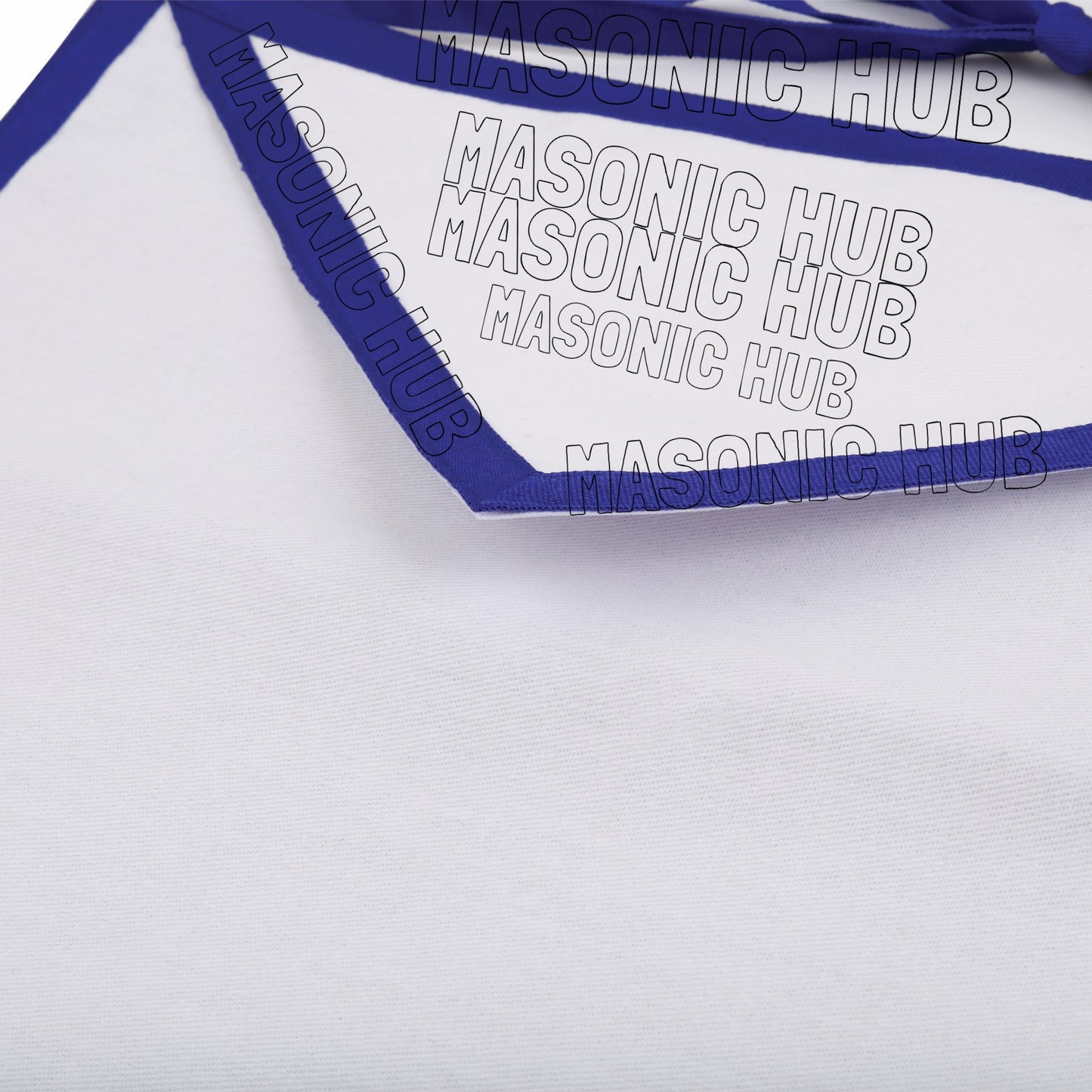 Sacred Craftsmanship: Masonic Blue Lodge White Cotton Apron