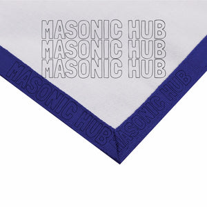 Sacred Craftsmanship: Masonic Blue Lodge White Cotton Apron Masonic Hub