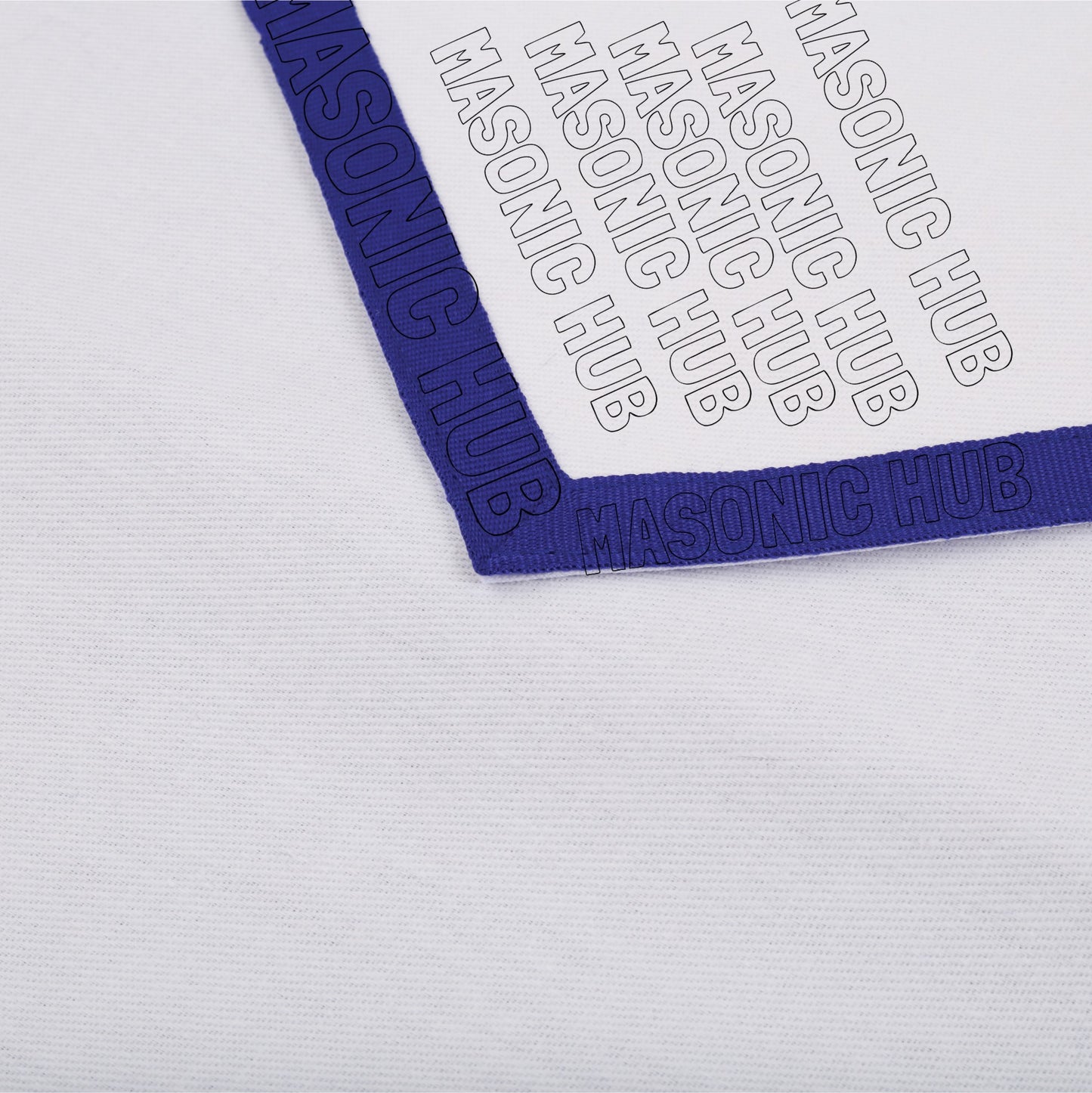 Sacred Craftsmanship: Masonic Blue Lodge White Cotton Apron
