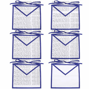 Sacred Craftsmanship: Masonic Blue Lodge White Cotton Apron Masonic Hub